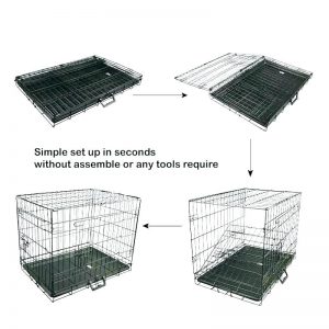 Light Foldable Metal Crate Dog Light Foldable Metal Crate