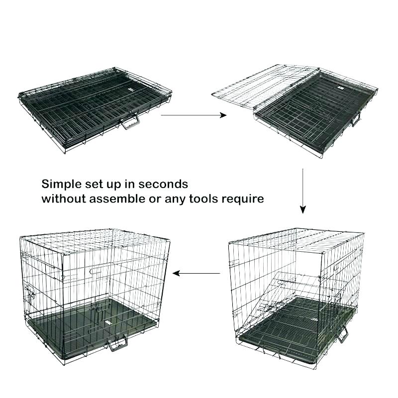 Light Foldable Metal Crate Dog Light Foldable Metal Crate