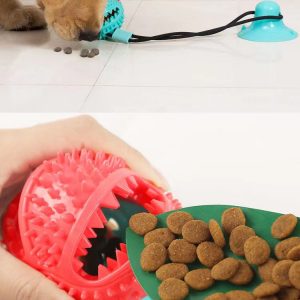 TD Dog Tug Rubber Ball Toy