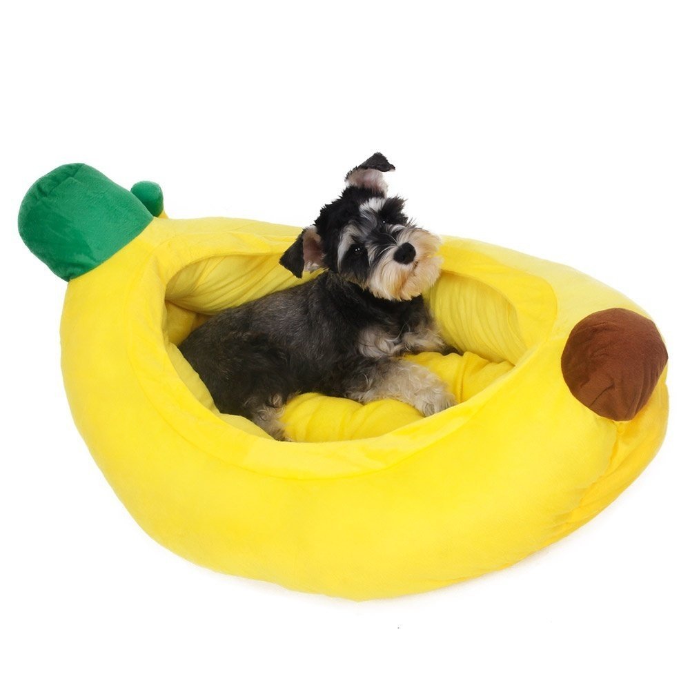 TD Banana Shaped Pet Bed Dog TD Banana Shaped Pet Bed - Image 2