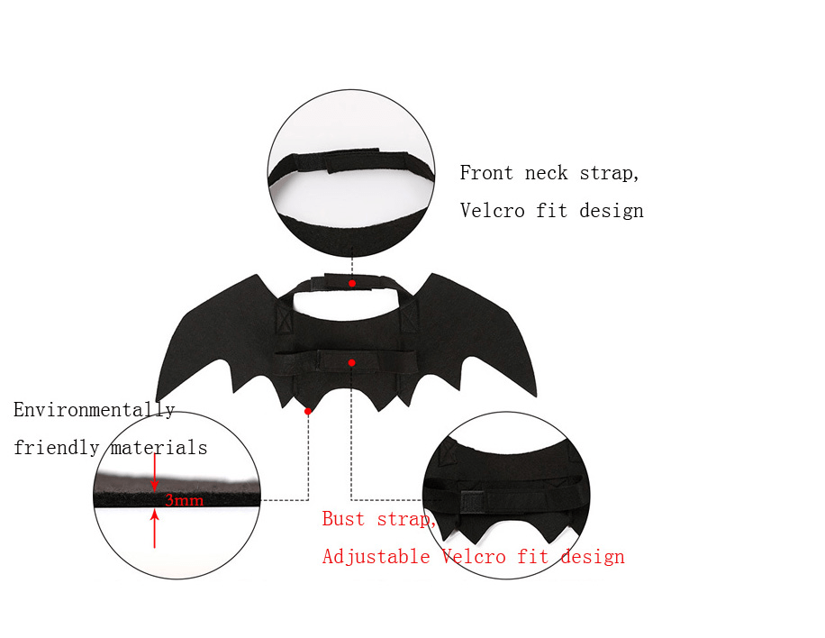 TD Funny Halloween Bat Costume Apparel TD Funny Halloween Bat Costume - Image 4