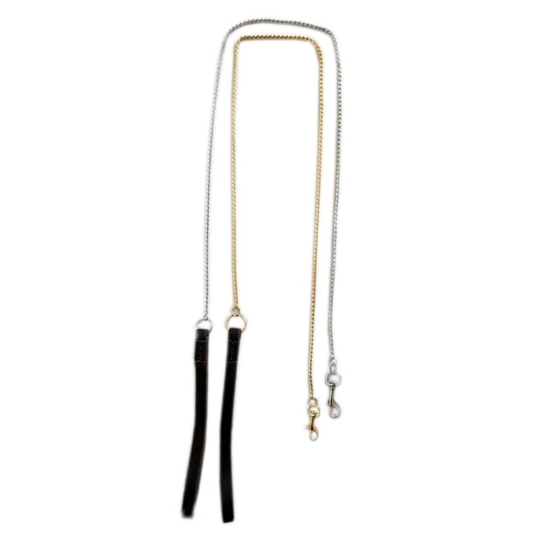 Snake Steel Chain with Genuine Leather Handle Dog Snake Steel Chain with Genuine Leather Handle - Image 4