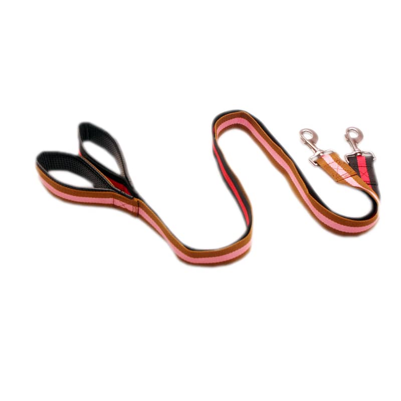 Multi Coloured Authentic Nylon Leash with Foam Dog Multi Coloured Authentic Nylon Leash with Foam - Image 2