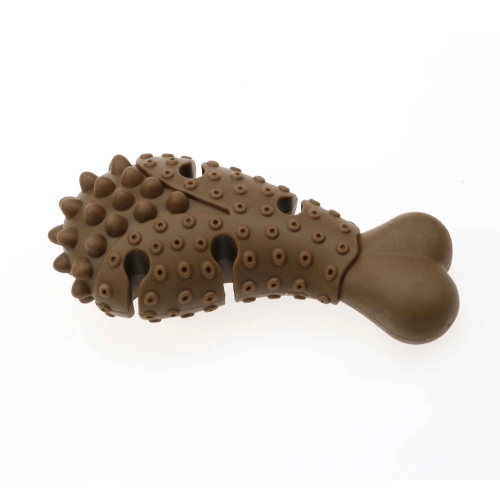 TD Authentic Dog Toy Chicken Drumstick Rubber Treat Dog TD Authentic Dog Toy Chicken Drumstick Rubber Treat - Image 3
