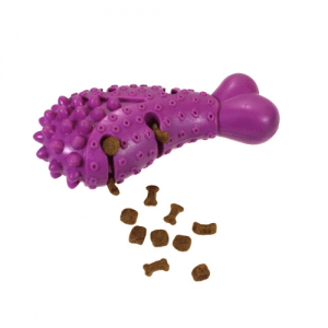 TD Authentic Dog Toy Chicken Drumstick Rubber Treat Dog TD Authentic Dog Toy Chicken Drumstick Rubber Treat