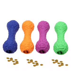 TD Authentic Dog Leakage Pet Brain Shaped Dumbbell Toy Dog TD Authentic Dog Leakage Pet Brain Shaped Dumbbell Toy
