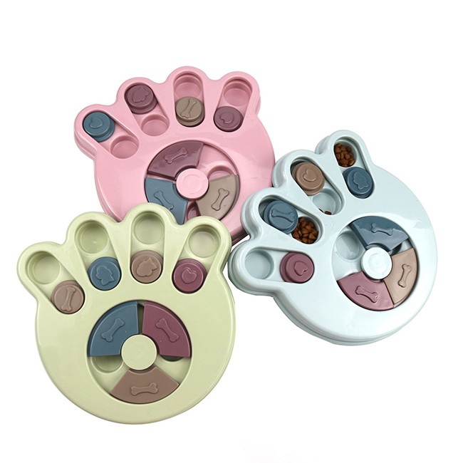 TD Smart Dog Puzzle Toy IQ Interactive Paw Slow Eating Dispenser Game Dog TD Smart Dog Puzzle Toy IQ Interactive Paw Slow Eating Dispenser Game