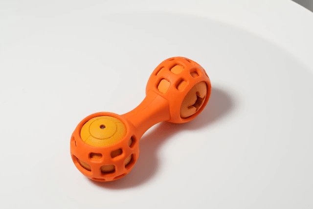 TD Dog Toy Dumbbell Teeth Cleaning Feeding Treat Dispenser Dog TD Dog Toy Dumbbell Teeth Cleaning Feeding Treat Dispenser - Image 5