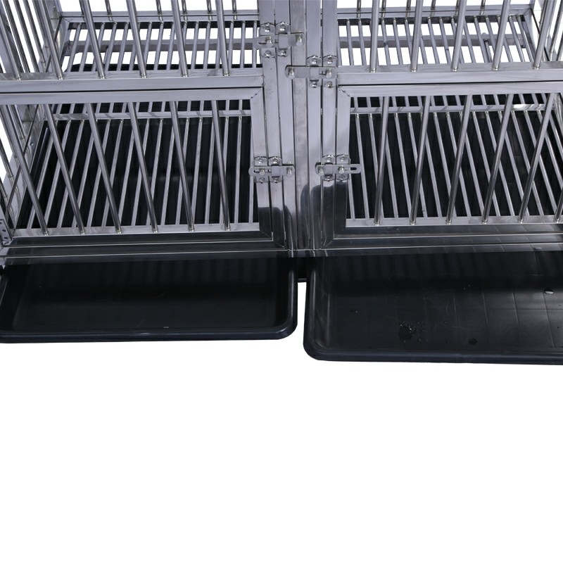 Dog Iron Cage Kennels – With Lockable Wheels Removable Tray Dog Dog Iron Cage Kennels - With Lockable Wheels Removable Tray - Image 2