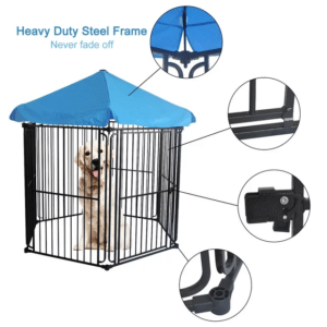 Play Pen with Canopy Dog Play Pen with Canopy