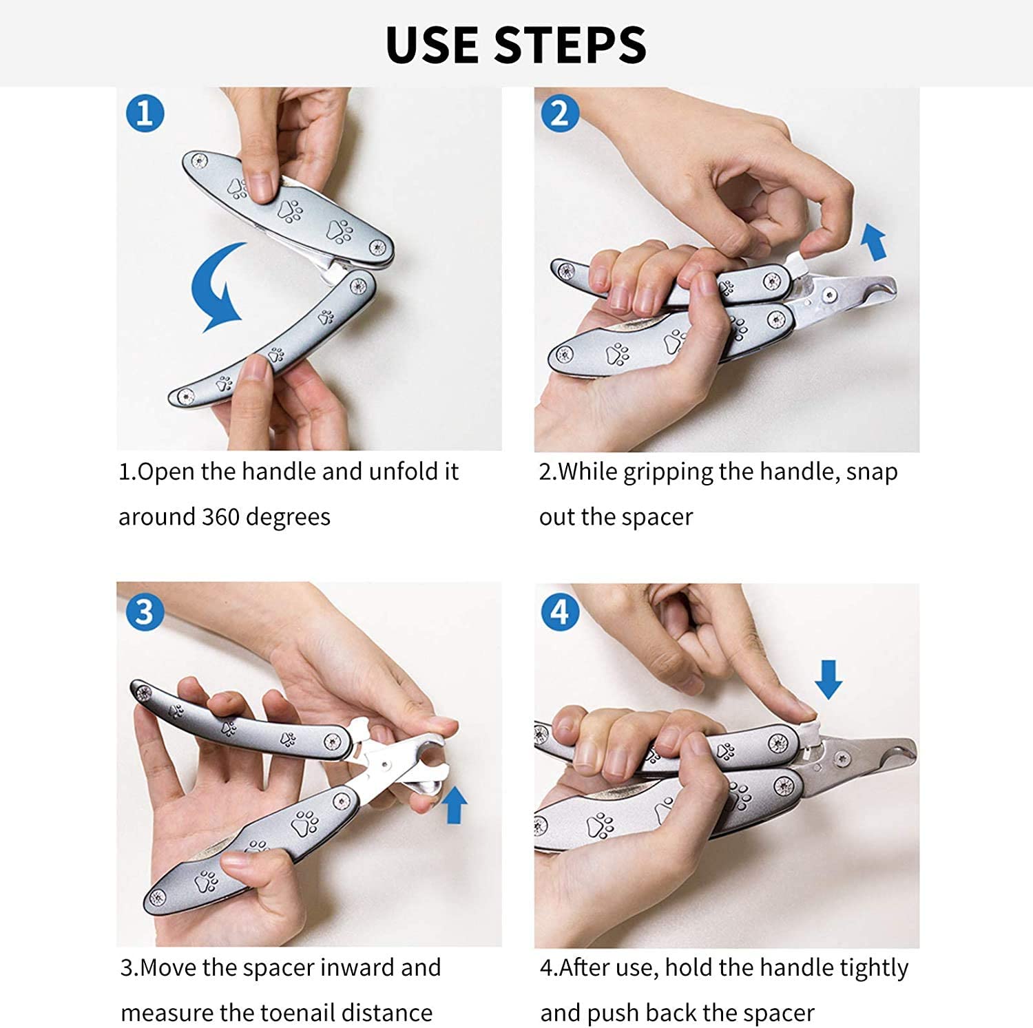 TD 3in1 Premium Foldable Pet Nail Clipper with File & Comb Dog TD 3in1 Premium Foldable Pet Nail Clipper with File & Comb - Image 4