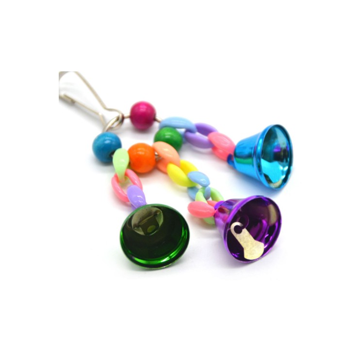 TD Parrot Bird Toy with 3 Bells Bird Cage, Bird Food, Health & Accessories TD Parrot Bird Toy with 3 Bells - Image 4