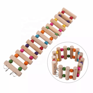 TD Parrot Solid Wooden Climbing Ladder Toy