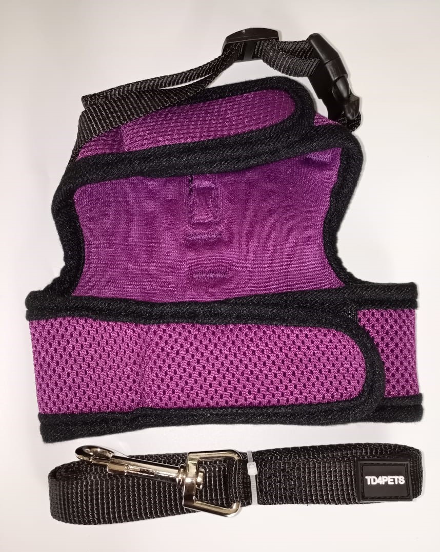 TD Authentic Air Mesh Harness with Leash Apparel, Leash Collar, Harness & BackPack TD Authentic Air Mesh Harness with Leash - Image 13