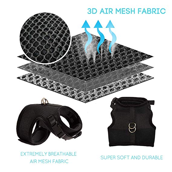 TD Authentic Air Mesh Harness with Leash Apparel, Leash Collar, Harness & BackPack TD Authentic Air Mesh Harness with Leash - Image 29