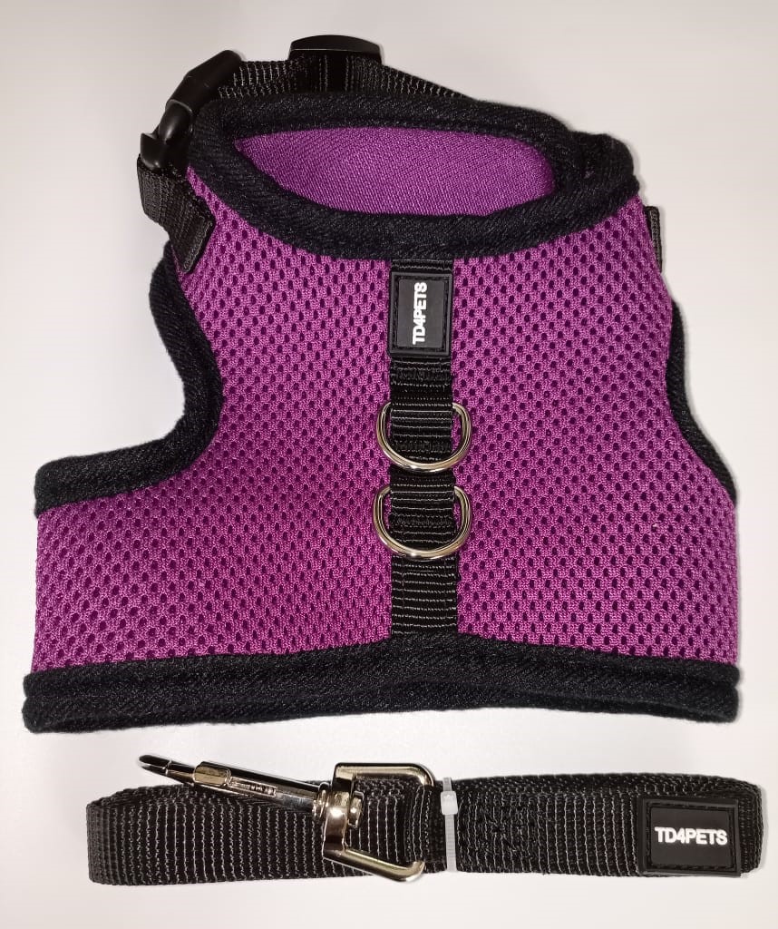 TD Authentic Air Mesh Harness with Leash Apparel, Leash Collar, Harness & BackPack TD Authentic Air Mesh Harness with Leash - Image 44