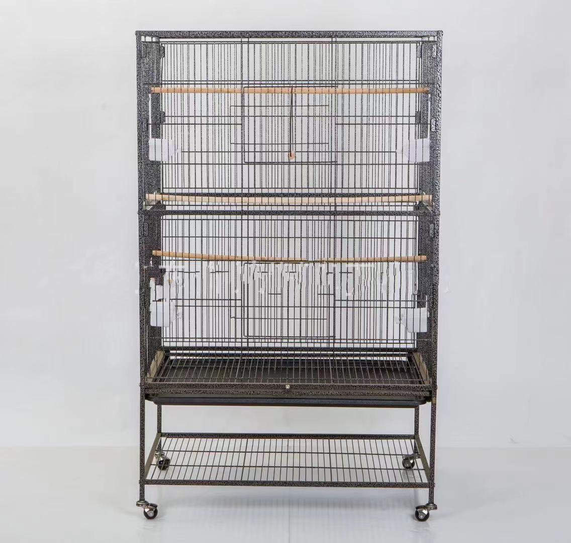 TD Wire Mesh Parrot Bird Cage with Stand Black Bird Cage, Bird Food, Health & Accessories TD Wire Mesh Parrot Bird Cage with Stand Black - Image 5
