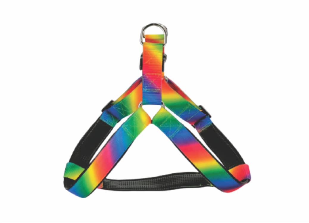 Multi Coloured Authentic Harness with Foam Dog Multi Coloured Authentic Harness with Foam