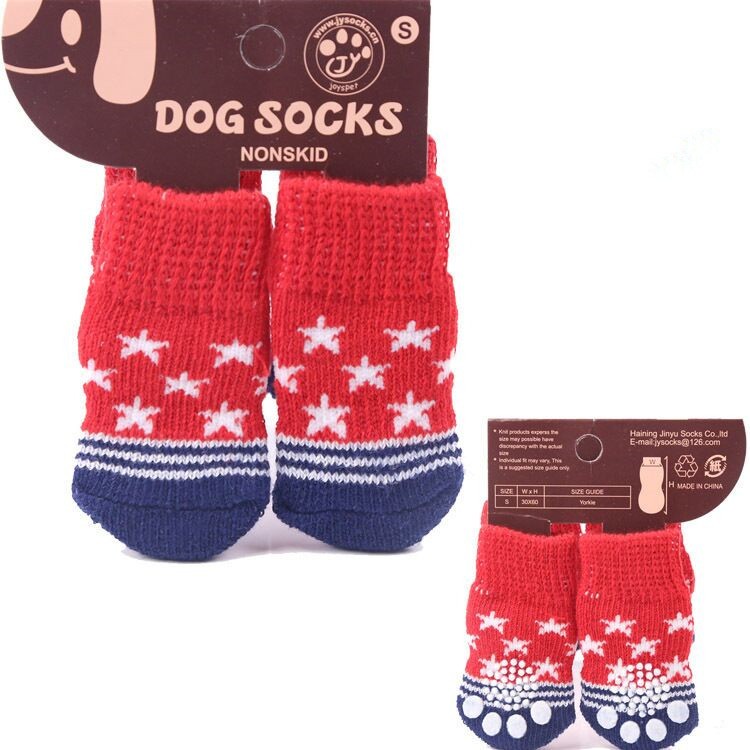 Anti-Slip Pet Socks with Rubber Set Apparel Anti-Slip Pet Socks with Rubber Set - Image 3
