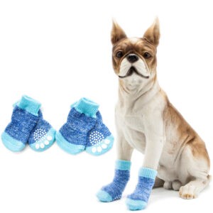 Anti-Slip Pet Socks with Rubber  Set