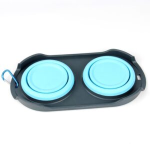TD Silicone Dual Pet Collapsible Bowl Dog & Cat Bowls TD Silicone Dual Pet Collapsible Bowl Dog & Cat