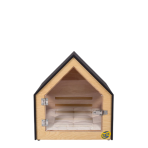 TD Cat Plywood House Black Bed, Crates, Home & Travel TD Cat Plywood House Black
