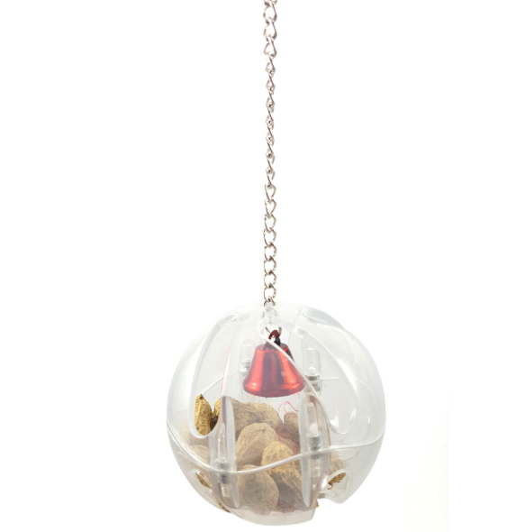 TD Buffet Ball with Bell – Tough Foraging Parrot Toy Bird Cage, Bird Food, Health & Accessories TD Buffet Ball with Bell - Tough Foraging Parrot Toy - Image 2