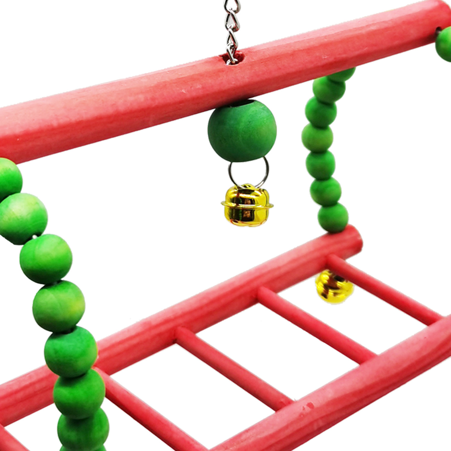 TD Climbing Ladder Standing Bar Swing Squirrel Ring Toy Bird Cage, Bird Food, Health & Accessories TD Climbing Ladder Standing Bar Swing Squirrel Ring Toy - Image 2