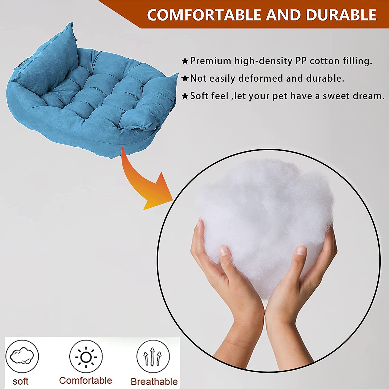 TD 3 In 1 Multifunctional Dog Bed Bed & Sofa TD 3 In 1 Multifunctional Dog Bed - Image 2