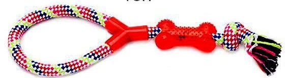 TD Knotted Rope Tug with Bone Toy Dog TD Knotted Rope Tug with Bone Toy - Image 2