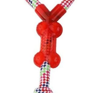 TD Knotted Rope Tug with Bone Toy Dog TD Knotted Rope Tug with Bone Toy