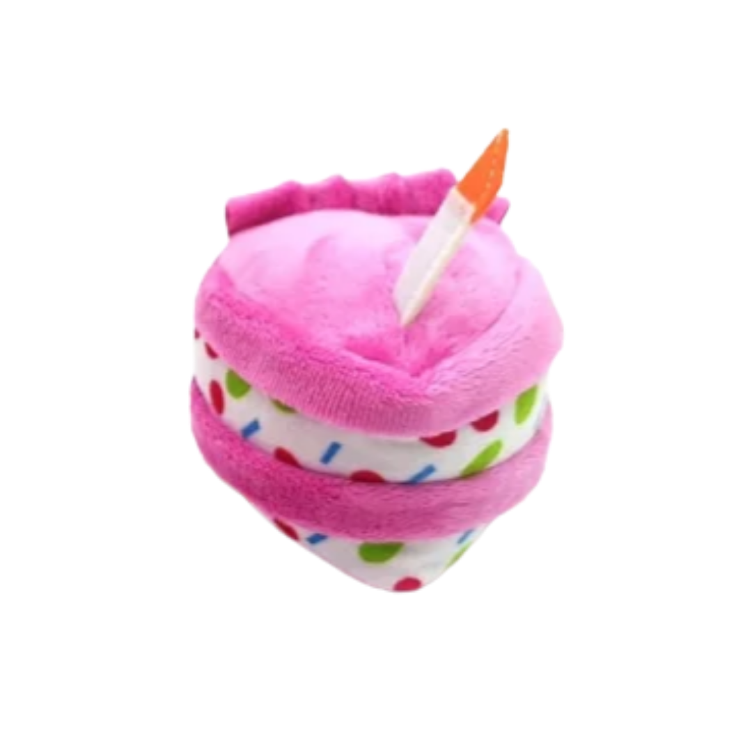 TD Squeaky Birthday Plush Cup Cake Toy Dog TD Squeaky Birthday Plush Cup Cake Toy - Image 3