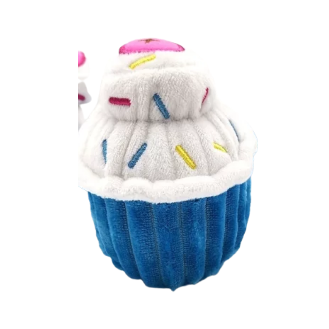TD Squeaky Birthday Plush Cup Cake Toy Dog TD Squeaky Birthday Plush Cup Cake Toy