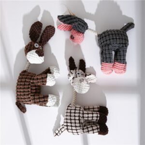 TD Stuffed Donkey Plush Squeaking Dog Toy Dog TD Stuffed Donkey Plush Squeaking Dog Toy