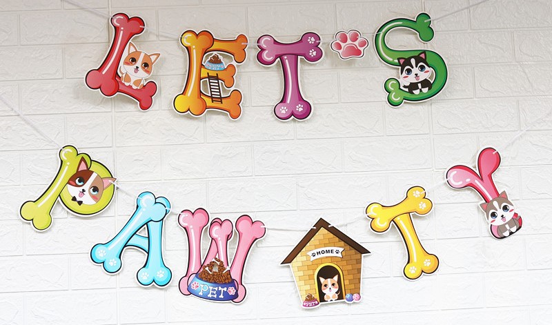 TD Female Dog Birthday Party Decor Ballon Hat Banner Set Backpack, Bag, Home and Travel TD Female Dog Birthday Party Decor Ballon Hat Banner Set - Image 4