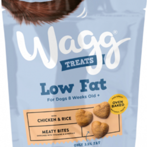 Wagg Low Fat Dog Treats with Chicken & Rice 125g Dog Wagg Low Fat Dog Treats with Chicken & Rice 125g