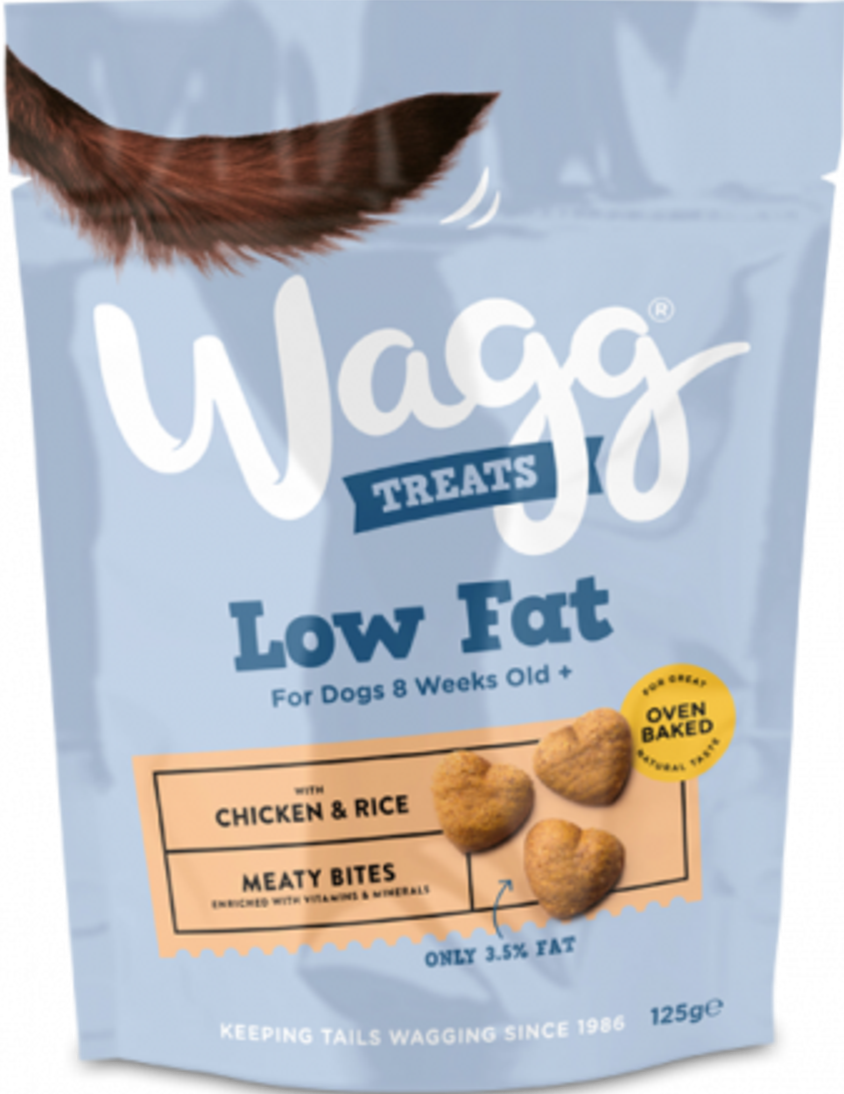 Wagg Low Fat Dog Treats with Chicken & Rice 125g Dog Wagg Low Fat Dog Treats with Chicken & Rice 125g