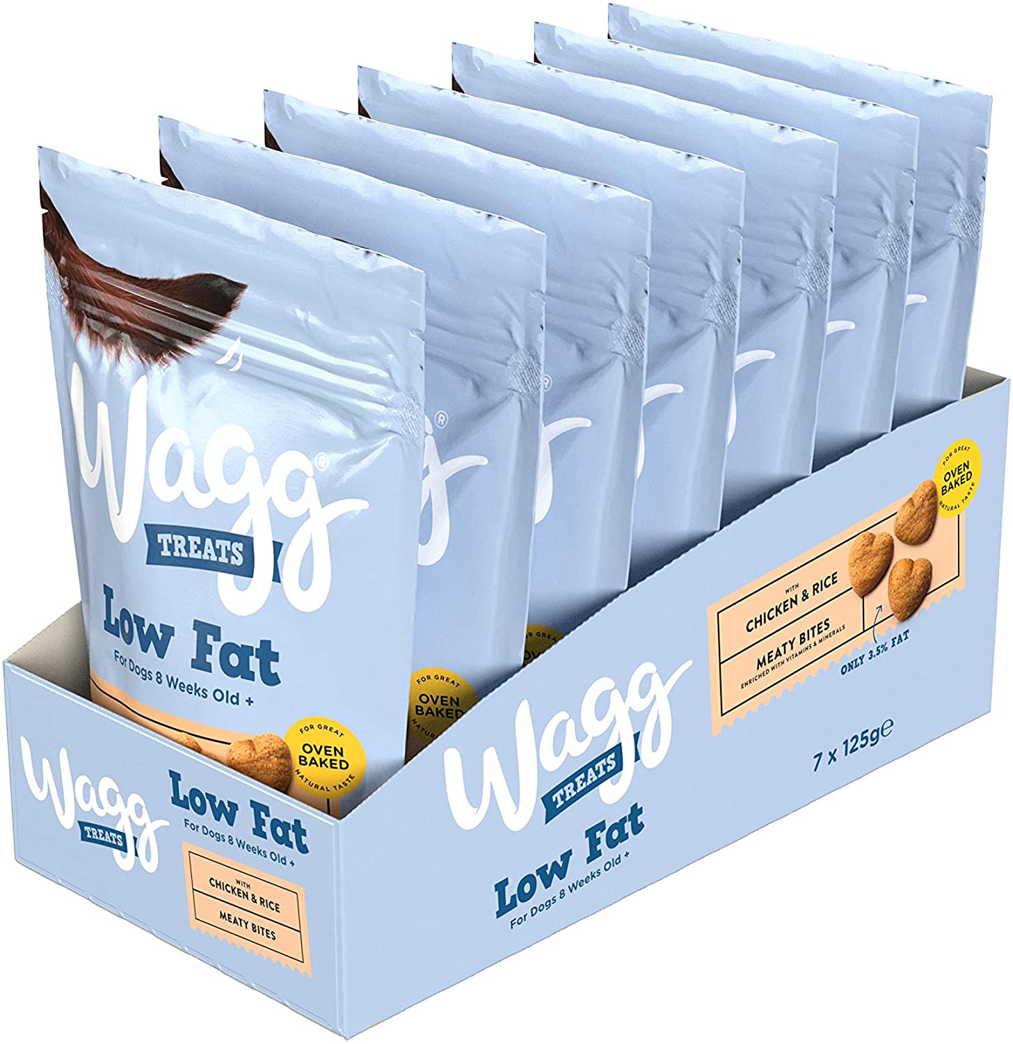 Wagg Low Fat Dog Treats with Chicken & Rice 125g Dog Wagg Low Fat Dog Treats with Chicken & Rice 125g - Image 5