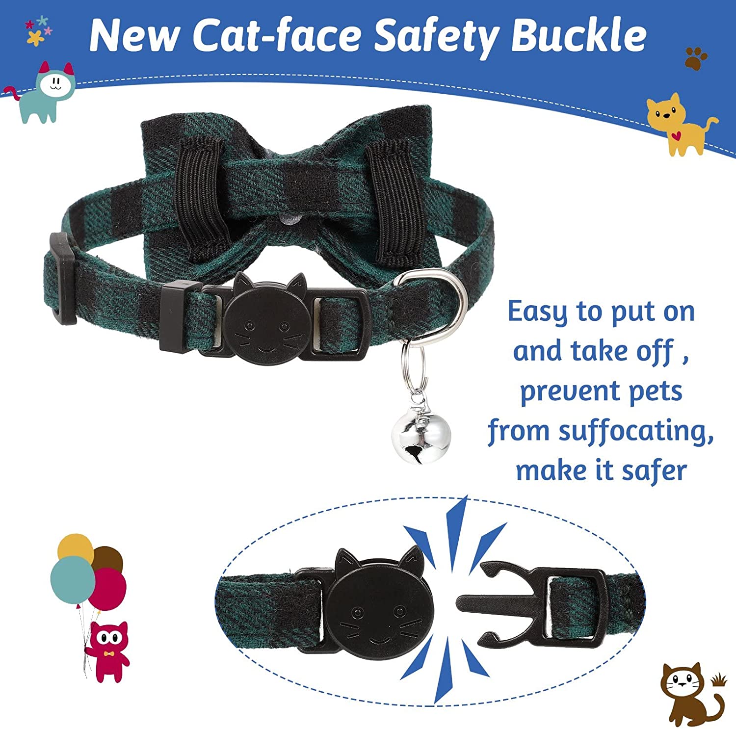 TD Cat Bow Tie Collar Apparel, Leash Collar, Harness & BackPack TD Cat Bow Tie Collar - Image 4