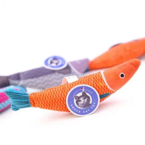 TD Cat Fish Toy with Catnip Stuff