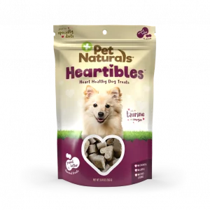 Pet Naturals Heartibles Heart Healthy Treats for Dogs Peanut Butter Flavor  50ct 8.81oz/250g