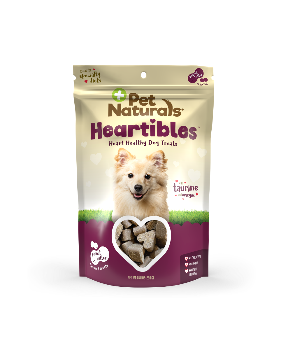 Pet Naturals Heartibles Heart Healthy Treats for Dogs Peanut Butter Flavor 50ct 8.81oz/250g Dog Pet Naturals Heartibles Heart Healthy Treats for Dogs Peanut Butter Flavor 50ct 8.81oz/250g