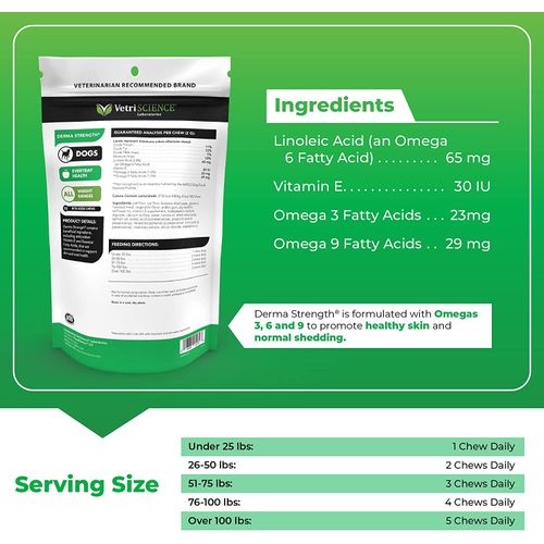 Vetri Derma Strength For Dogs 70 Chews Dog Vetri Derma Strength For Dogs 70 Chews - Image 3