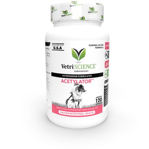 Vetri ACETYLATOR Cats & Dogs Capsule 120ct Cat Vetri ACETYLATOR Cats & Dogs Capsule 120ct