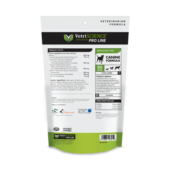 Vetri HepatiClear™ Pro CHEWS 60ct Dog Vetri HepatiClear™ Pro CHEWS 60ct - Image 2
