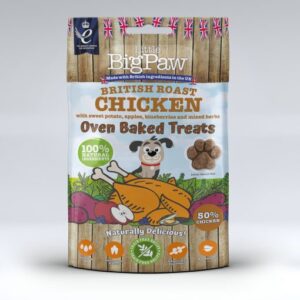 Little BigPaw British Roast Chicken Oven Baked Treats for Dogs 130g Dog Little BigPaw British Roast Chicken Oven Baked Treats for Dogs 130g