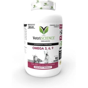 Vetri Omega 3 6 9 Capsule Cats & Dogs 90Gel Cat Vetri Omega 3 6 9 Capsule Cats & Dogs 90Gel