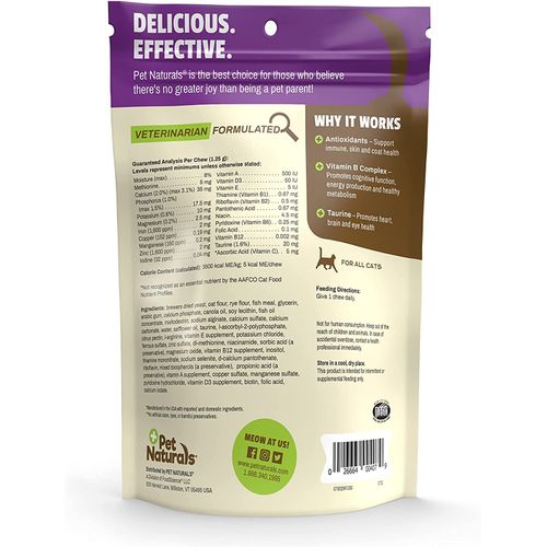Pet Naturals Daily Multi For Cats 30ct 1.32oz/37.5g Cat Pet Naturals Daily Multi For Cats 30ct 1.32oz/37.5g - Image 2