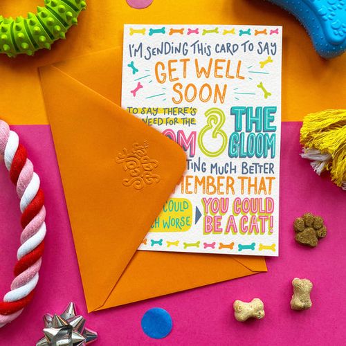 Scoff Paper Get Well Soon Card Dog Dog Scoff Paper Get Well Soon Card Dog - Image 2