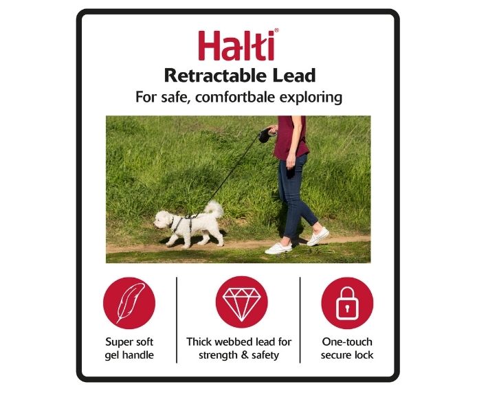 Halti Retractable Lead Red Medium Dog Halti Retractable Lead Red Medium - Image 4